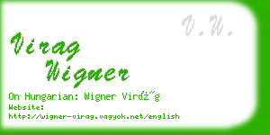 virag wigner business card